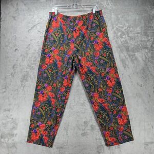 Vintage Victoria's Secret Lounge Pants P Floral Paisley Pajama Bottoms 90's